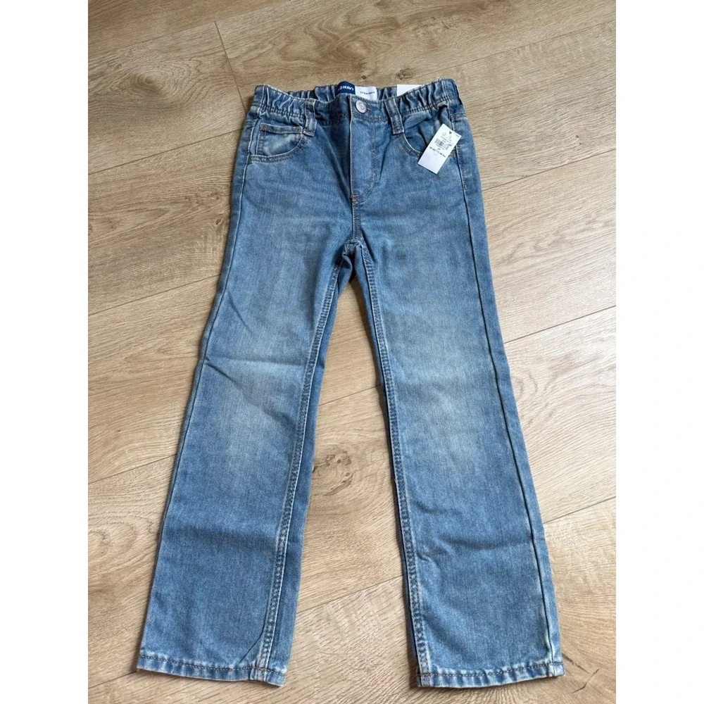 NWT Kids Girls Old Navy straight Jeans stretch waistband size 5T